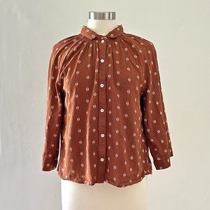 Madewell raglan peasant button-down shirt